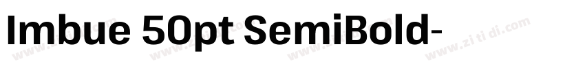 Imbue 50pt SemiBold字体转换